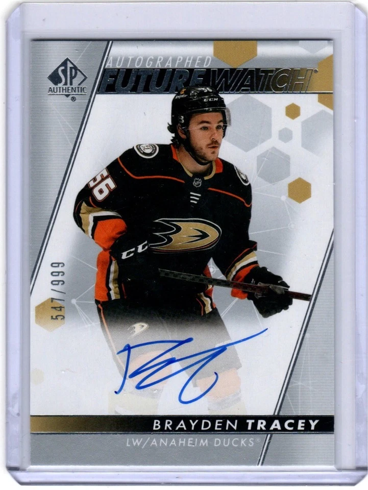 2022-23 SP Authentic #110 Brayden Tracey Future Watch Auto #/999 - Image 1 of 1