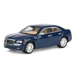Greenlight 1/64 2013 Chrysler 300C, Blue, Rick's Auto Sales, LP Diecast Ex 51620 - Picture 1 of 6
