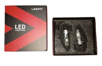 Lasfit H7 LED Headlight High Beam Fanless Super Bright White 6000K Wireless Kit - Image 1 of 4