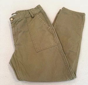 Taylor Stitch Surplus Damenhose olivgrün Größe 14 Baumwolle Fischgrätmuster Chino - Bild 1 von 12