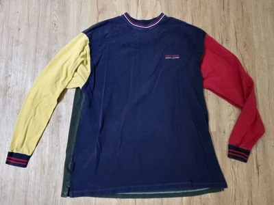 Chaps Ralph Lauren Mens Sz 2XL  Colorblock Rugby Polo Shirt 90s Y2K *flaw? - Image 1 of 4