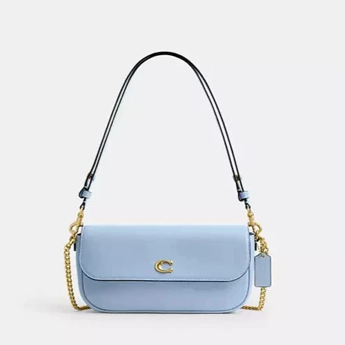 Coach Brook Flap Chain Bag in Fuschia CAN90