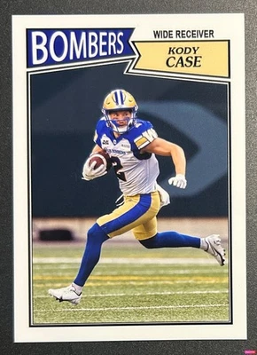 2024 #2 Kody Case CFL Football Card Winnipeg Blue Bombers Illinois / USD Coyotes - Image 1 of 2