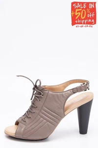 UVP347€ TOD'S Leder Slingback Sandalen US8,5 UK5,5 EU38,5 Gesteppt Made in Italy - Bild 1 von 9