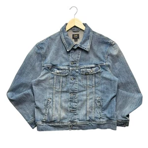 Lee Button Up Men's XL Denim Jean Jacket Western Trucker - Picture 1 of 7