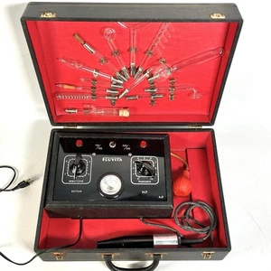 Vintage Fluvita Violet Ray Machine With 11 Wands - Tested & Working In Case - Picture 1 of 14