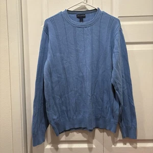 Vintage blauer John Ashford 100 % Baumwolle Pullover - Größe L - Bild 1 von 4