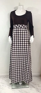 1970s True Vintage I. Magnin Hostess Maxi Dress Medium - Picture 1 of 11
