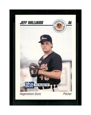 1992 SkyBox Pre-Rookie AA Packs Jeff Williams #115 Rookie RC - Image 1 of 2