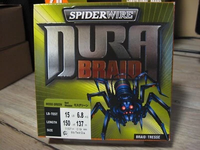 Línea de pesca trenzada SpiderWire DURA TRENZADA - 15 LB - 150 yardas - VERDE MUSGO Foto 1 de 4