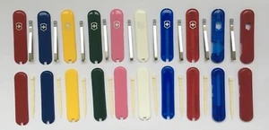 SWISS ARMY VICTORINOX 58mm SCALES/HANDLES WITH TWEEZER+TOOTHPICK - Picture 1 of 54
