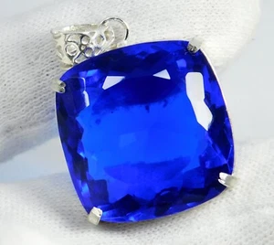 Ciondolo Tanzanite Blu Tanzania Naturale 116,10 Ct Stupendo Certificato Gemma - Foto 1 di 9