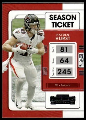 2021 Panini Contenders #6 Hayden Hurst - Image 1 of 2