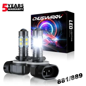 For Dodge Dakota Durango 2001 2022 2003 2pcs 881 LED Fog Light Bulbs 889 898 - Foto 1 di 9