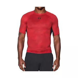 Under Armour Heatgear Compression Printed Short Sleeve / Rot Gr. M (1257477-602) - Bild 1 von 2