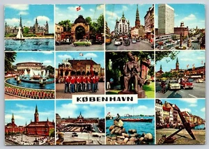 Postcard Copenhagen Denmark Multiview 1972 - Picture 1 of 3