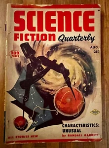 Science Fiction Quarterly Pulp August 1953 Vol.2, No.4 Space Age Cover - Bild 1 von 2