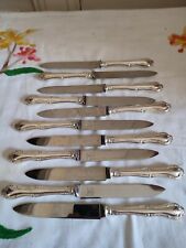 MAPPIN & WEBB Eleven Petits Knives silver plated Swirls Vegetable