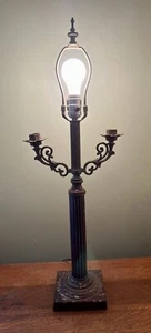 Vintage ART NOUVEAU Style  Ornate Column Table Lamp candelabra MAKE AN OFFER - Picture 1 of 16
