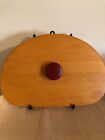 Longaberger 1998 Holiday Hostess Winter Wishes Basket Wood Crafts Lid - Red