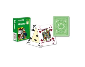 Modiano Poker Cards Light Green 100% Plastic 4 Large Index - Picture 1 of 1
