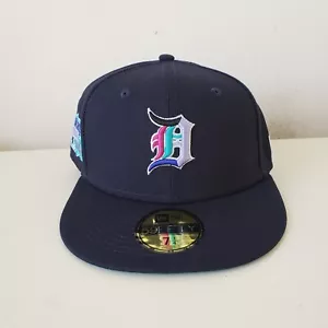Detroit Tigers Hat Cap Fitted 7 1/4 New Era Polar Lights 1984 World Series MLB - Picture 1 of 11