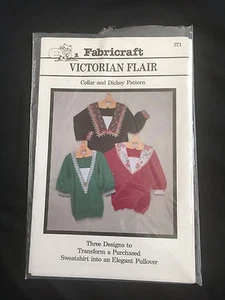 Fabricraft Pattern Victorian Flair Collar & Dickey 3 Designs - Picture 1 of 1