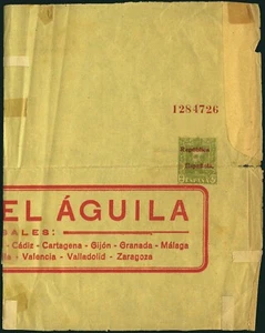 España - Sobre Entero Postal - Laiz (*) 915 - 1931 - Fragmento 2cts. sobre. roja - Imagen 1 de 1