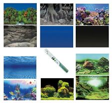 Superfish Aquarium Background Posters Double Sided Fish Tank Decoration