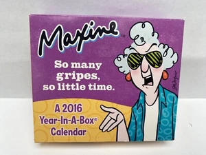Maxine 2016 Desk Calendar Unused Joke a Day Year In A Box Deadstock Hallmark SE - Picture 1 of 11