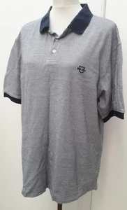 Maine New England Mens Size L Blue White Golf Polo Shirt Top Holiday Wear Large - Picture 1 of 9