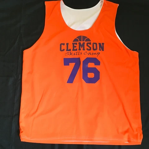 Team USA Clemson Basketball Orange White Reversible Skills Camp Jersey XXXL Cover