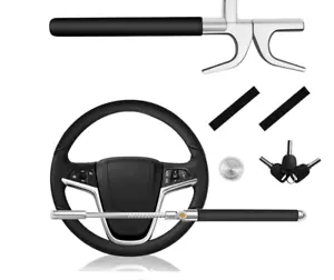 Cerradura de Volante Dechanus Seguridad Universal Retráctil Cerradura de Dirección de Coche - Imagen 1 de 5