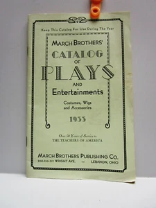 Vintage - MÄRZBRÜDER KATALOG DER SPIELE UND Unterhaltung - OHIO - 1933 - Bild 1 von 12
