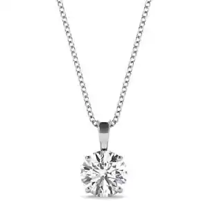 0,50 Karat Diamant Halskette, 14K Gold Labor gewachsen Diamant Halskette - Bild 1 von 5