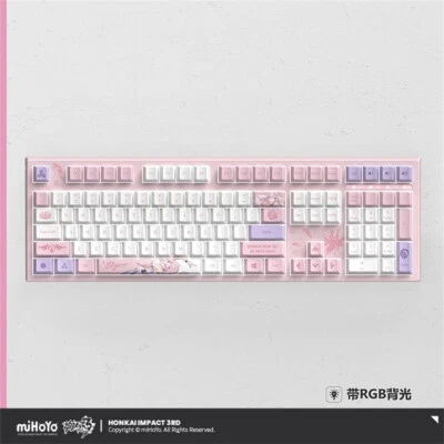 Honkai Impact 3 Official Elysia PBT RGB Hot Swap Mechanical Keyboard 108 Keys  - Image 1 of 4