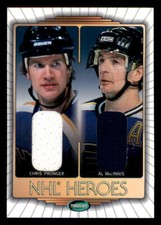 2002-03 Parkhurst Heroes Jerseys #NH9 Chris Pronger/Al MacInnis /25