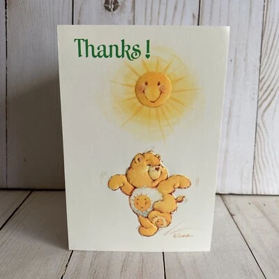 Tarjeta de nota de agradecimiento Sunshine Care Bear de colección You’re A Real Sunshine Maker nueva Foto 1 de 4