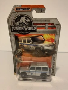MATCHBOX 2018 JURASSIC WORLD '14 MERCEDES-BENZ G-550 Blue/Silver - Picture 1 of 6