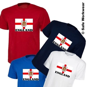 England Flagge Fußball WM T-Shirt D13 - Herren Damen Kinder T-Shirts - Bild 1 von 13