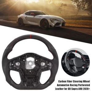 Für Toyota Supra A90 MKV 2020+ Carbon Fiber Lenkrad mit roter Markierungslinie - Bild 1 von 23