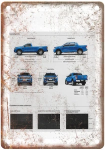 Insegna Vintage Ford Ranger 2013 Pubblicità Look Retrò Metallo A9810 - Foto 1 di 2