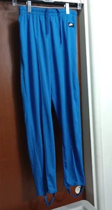 PANTALONES/MALLAS PARA CORRER NIKE VINTAGE PARA HOMBRE AZULES ESTRIBOS MEDIANOS HECHOS EN EE. UU. - Imagen 1 de 7