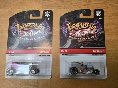 Hot Wheels Larry's  Garage 1 Pink and 1 Silver Shift Kicker  16/20 Chase - Image 1 of 4