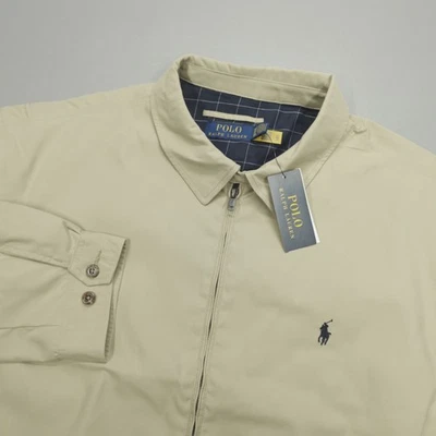 Chaqueta de bombardero Polo Ralph Lauren Bi-Swing para hombre talla 3XB cortavientos caqui $198 Foto 1 de 4
