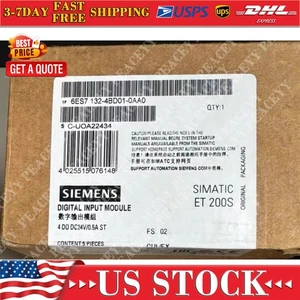 New Siemens 6ES7 132-4BD01-0AA0 6ES7132-4BD01-0AA0 5 ELECTRON MODULES FOR ET200S - Picture 1 of 1