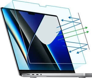 2-Pack Anti Blue Light Screen Protector Apple MacBook Pro 14 Inch (2021 - 2024) - Picture 1 of 7