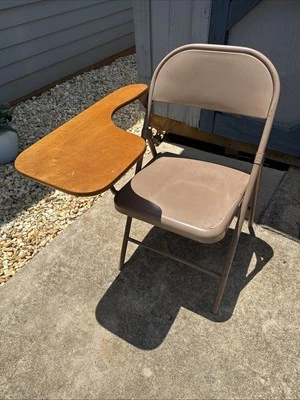 ✨Combo de silla de metal plegable adjunta de escritorio escolar Norcor EE. UU. de colección tamaño adulto ✨ Foto 1 de 4