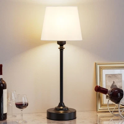 Cordless Table Lamp Rechargeable Black - 1 Pack 4000mAH Battery Operated Lamp... - Image 1 of 4