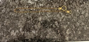 Antike Taschenuhrkette 19 Zoll goldfarben - Bild 1 von 1